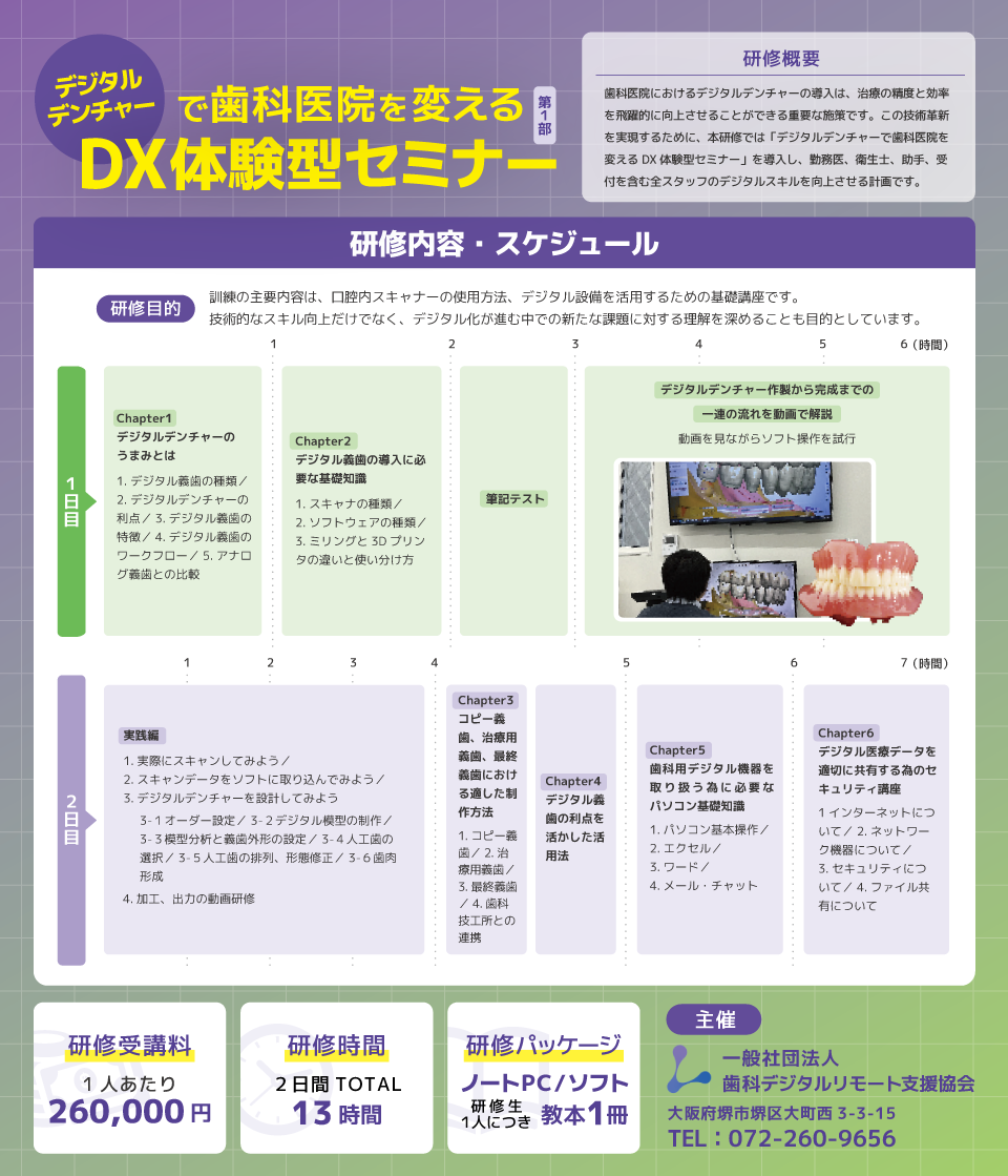 デジタルデンチャーDX体験型セミナー/リスキリング研修｜デジタルデンチャー専門のデンスマイル